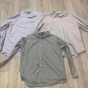 Men's Banana Republic Checkered Shirt Set- Includes 3 Shirts